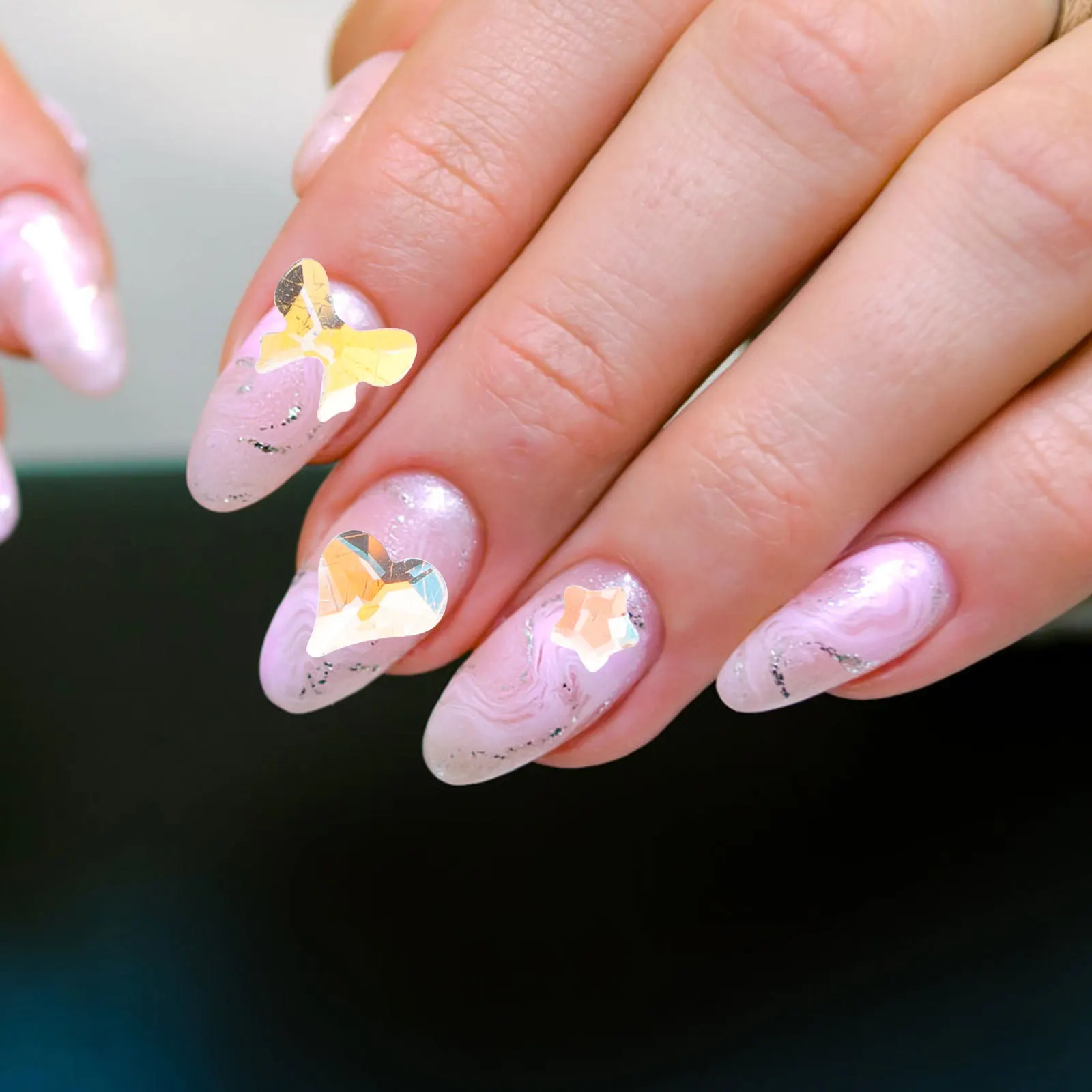 Nail Rhinestones Kit Creative Nail Art Charms for Women Nails Eye-Catching Manicure Decoration Easy to Use Tiny Size
Nail Rhinestones Kit Creative Nail Art Charms for Women Nails Eye-Catching Manicure Decoration Easy to Use Tiny Size