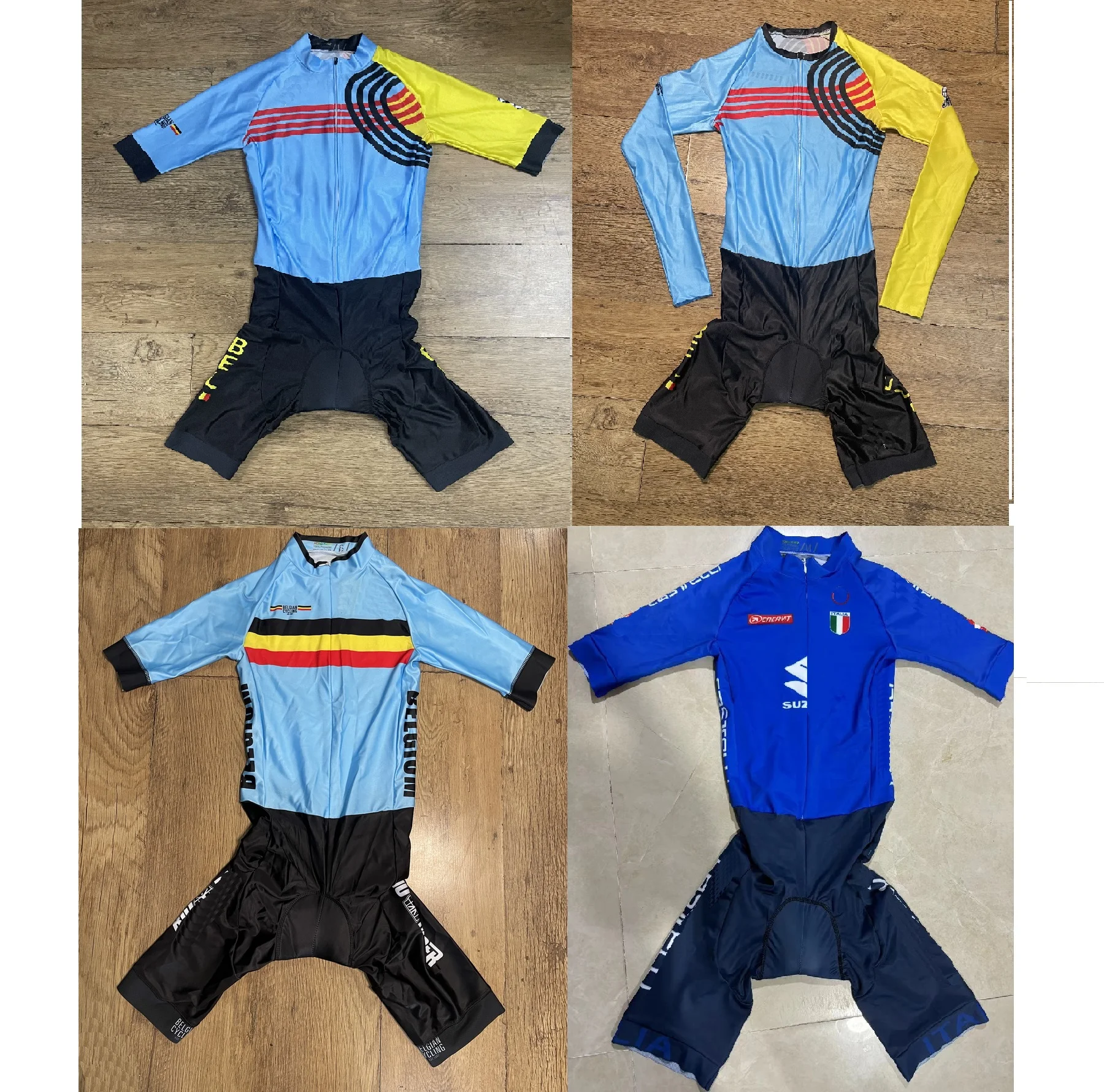 LASER CUT Skinsuit BELGIUM ITALIA NATIONAL TEAM Bodysuit SHORT Cycling Jersey WITH 7 HOURS PAD
LASER CUT Skinsuit BELGIUM ITALIA NATIONAL TEAM Bodysuit SHORT Cycling Jersey WITH 7 HOURS PAD