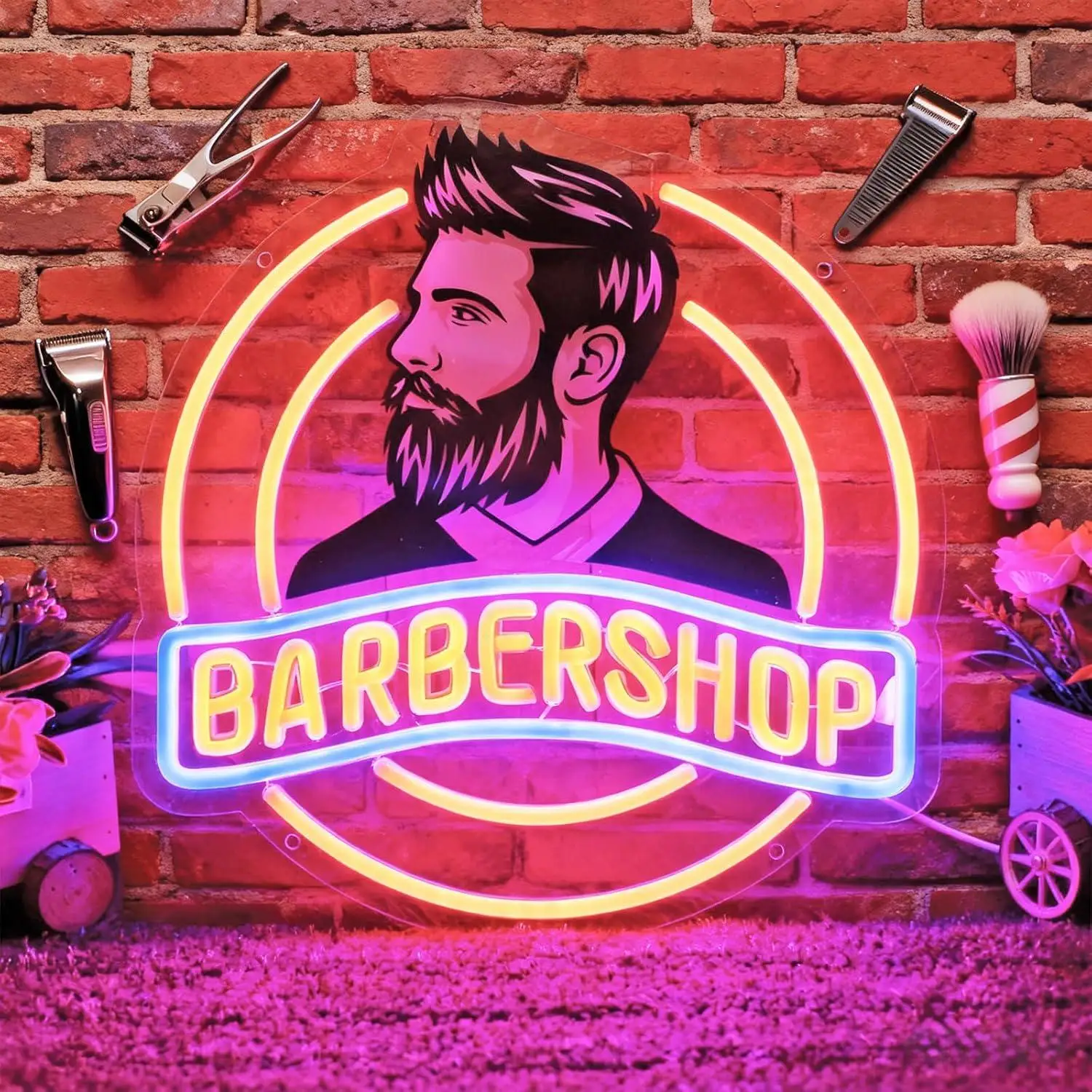 Barbershop Neon Sign LED Light for Wall Decor USB Powered Dimmable Sign for Hair Salon Shop Business Art Decoration Gifts
Barbershop Neon Sign LED Light for Wall Decor USB Powered Dimmable Sign for Hair Salon Shop Business Art Decoration Gifts