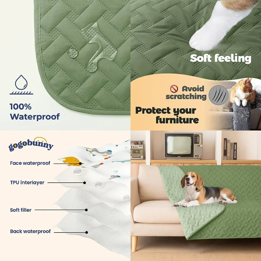 100% Double Sided Waterproof Dog Blanket Soft Pet Bed Cover Reversible Protect Furniture Couch Sofa Car for Puppy Cat
100% Double Sided Waterproof Dog Blanket Soft Pet Bed Cover Reversible Protect Furniture Couch Sofa Car for Puppy Cat