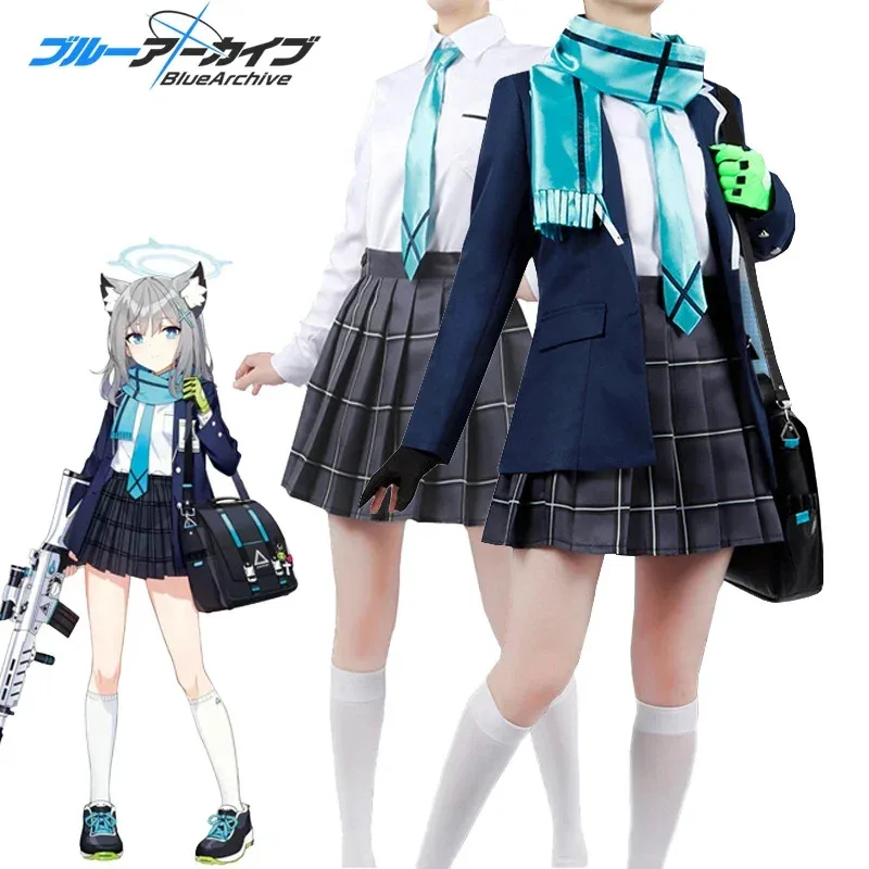Shiroko Cosplay Costumes Game Blue Archive Cos The Animation Full Set Outfit JK Skirt School Uniform Role Play Suites for Girls
Shiroko Cosplay Costumes Game Blue Archive Cos The Animation Full Set Outfit JK Skirt School Uniform Role Play Suites for Girls