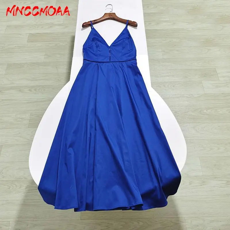 MNCCMOAA 2024 Summer Women Fashion Loose Sexy Backless Sling Party Dress Female Solid Color Sleeveless Pullover Dresses
MNCCMOAA 2024 Summer Women Fashion Loose Sexy Backless Sling Party Dress Female Solid Color Sleeveless Pullover Dresses