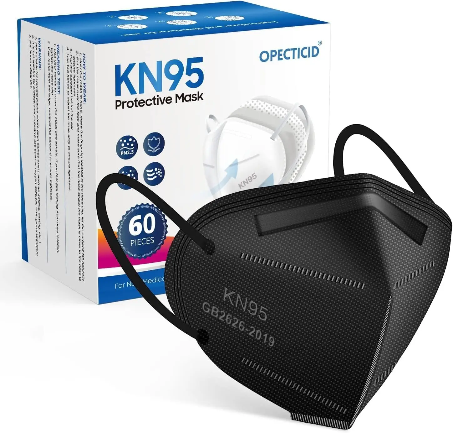 Маска KN95, 5-слойный фильтр с эффективностью ≥95%, одноразовая, дышащая, в форме чаши
Маска KN95, 5-слойный фильтр с эффективностью ≥95%, одноразовая, дышащая, в форме чаши