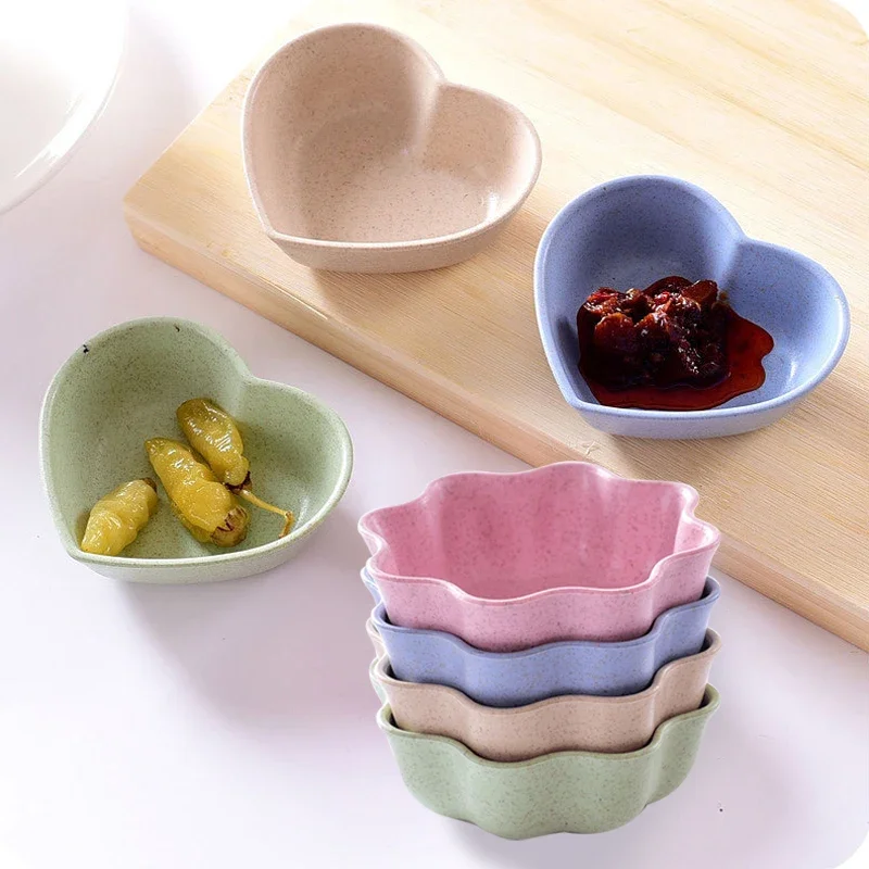 Home Mini Seasoning Dishes Round Heart Flower Shape Wheat Straw Sauce Creative Plate Dishes For Kitchen Tableware Supplies New
Home Mini Seasoning Dishes Round Heart Flower Shape Wheat Straw Sauce Creative Plate Dishes For Kitchen Tableware Supplies New