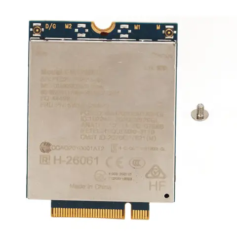 Network Card Module 4G LTE Card Module M.2 Interface 600Mbps LTE Cat12 Technology for T14 Gen 2 Laptops for P15v Gen 2 Laptops