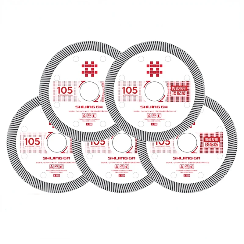 105Dx20Hx1.2T Shijing Premium Tile Cutter Disc Diamond Saw Blade for Cutting Stone Marble Ceramic Tile Angle Grinder Blade
105Dx20Hx1.2T Shijing Premium Tile Cutter Disc Diamond Saw Blade for Cutting Stone Marble Ceramic Tile Angle Grinder Blade
