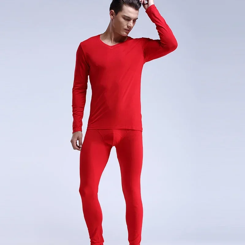 Men's Modal Thin V-Neck Slim Fit Plaid Bottoming Youth Warm Autumn Clothes Autumn Pants Underwear Set
Men's Modal Thin V-Neck Slim Fit Plaid Bottoming Youth Warm Autumn Clothes Autumn Pants Underwear Set