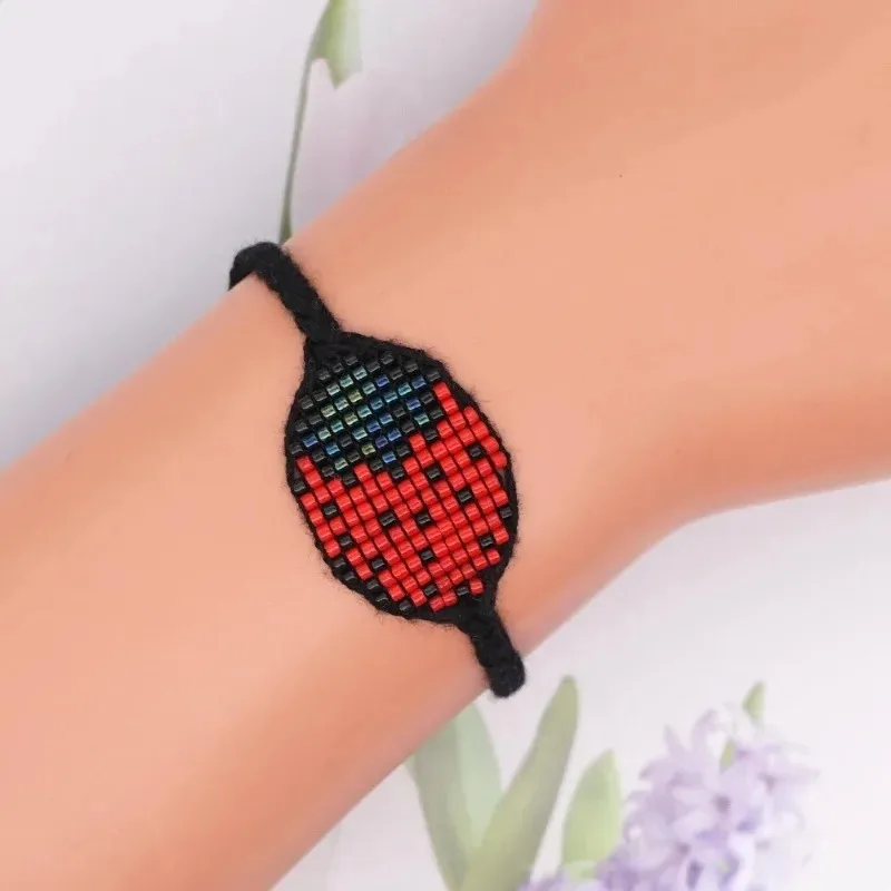 Bohemia Rice bead bracelet Geometric shape Color mixing Adjustable Hand-woven Retro Simple Creativity Dark Beaded bracelet
Bohemia Rice bead bracelet Geometric shape Color mixing Adjustable Hand-woven Retro Simple Creativity Dark Beaded bracelet
