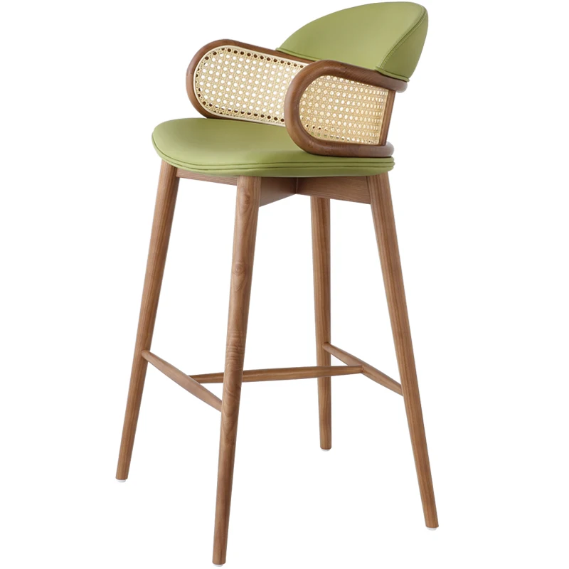 Rattan bar chair Solid wood Nordic minimalist modern minimalist bar Island bar chair
Rattan bar chair Solid wood Nordic minimalist modern minimalist bar Island bar chair