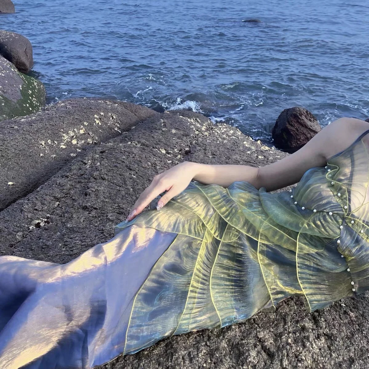 Heavy Industry Pearl adient Purple Conch Mermaid Skirt Strap Dr Evening Gown Women's Faion Summer Daily Wear
Heavy Industry Pearl adient Purple Conch Mermaid Skirt Strap Dr Evening Gown Women's Faion Summer Daily Wear