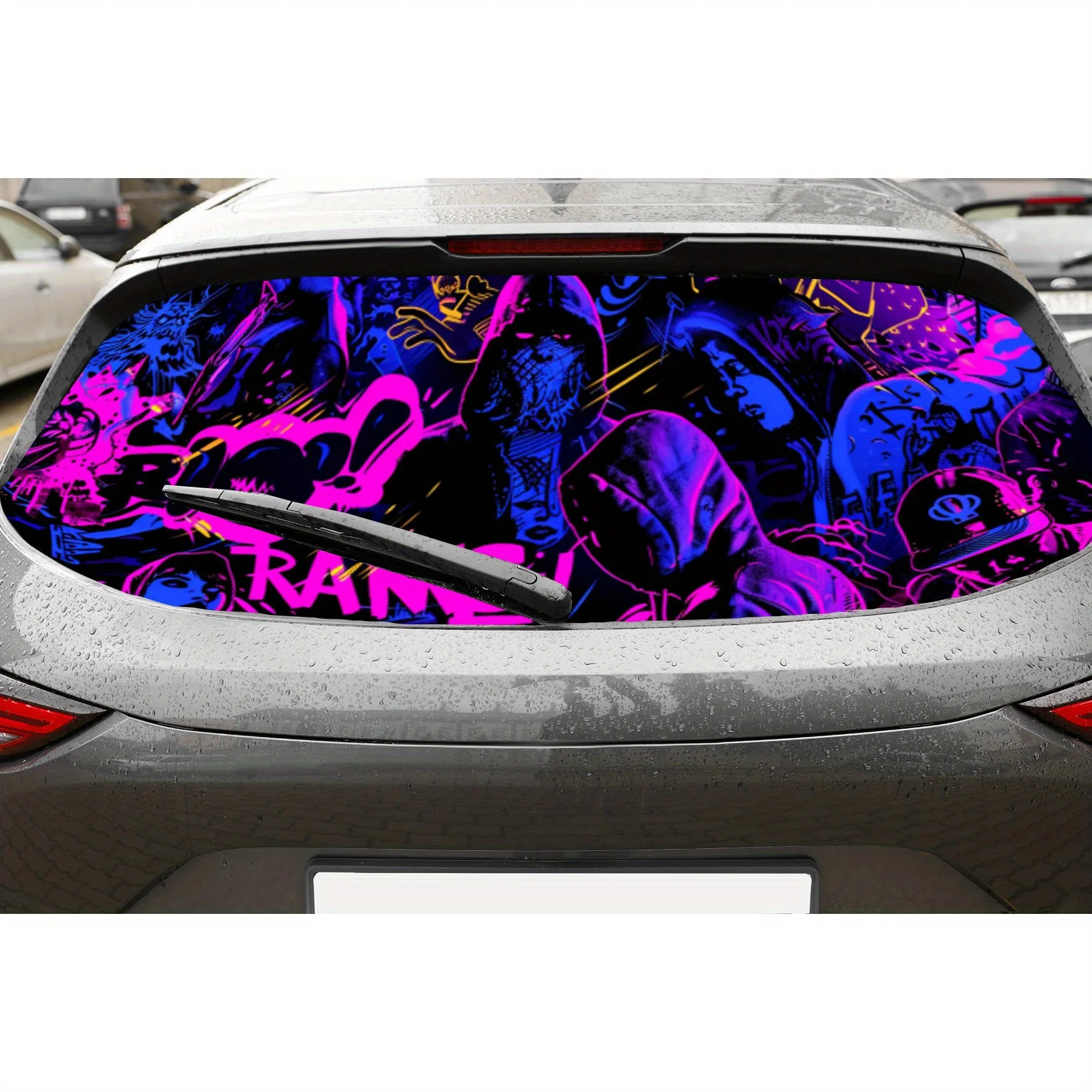 Модные красочные перфорированные автомобильные виниловые обертывания из ПВХ, улучшающий конфиденциальность дизайн для заднего окна, наклейка на заднее лобовое стекло автомобиля для большинства T
Модные красочные перфорированные автомобильные виниловые обертывания из ПВХ, улучшающий конфиденциальность дизайн для заднего окна, наклейка на заднее лобовое стекло автомобиля для большинства T