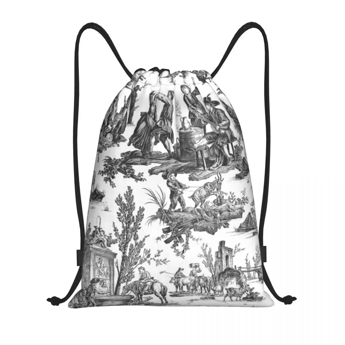 Черно-белый рюкзак Toile De Jouy на шнурке, сумки, легкие мотивы, спортивный рюкзак с цветочным принтом для спортзала, мешки для путешествий
Черно-белый рюкзак Toile De Jouy на шнурке, сумки, легкие мотивы, спортивный рюкзак с цветочным принтом для спортзала, мешки для путешествий