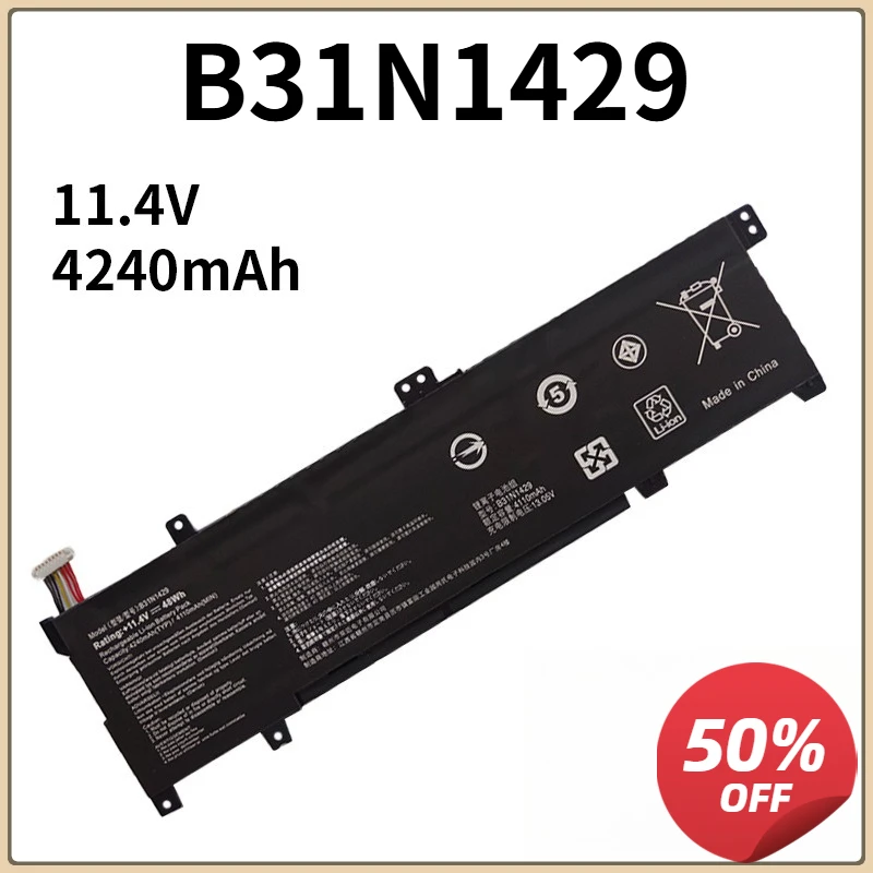 B31N1429 Laptop Battery For ASUS A501L A501LX A501L A501LB5200 K501U K501UX K501UB K501UW K501LB K501LX K501L 48Wh
B31N1429 Laptop Battery For ASUS A501L A501LX A501L A501LB5200 K501U K501UX K501UB K501UW K501LB K501LX K501L 48Wh