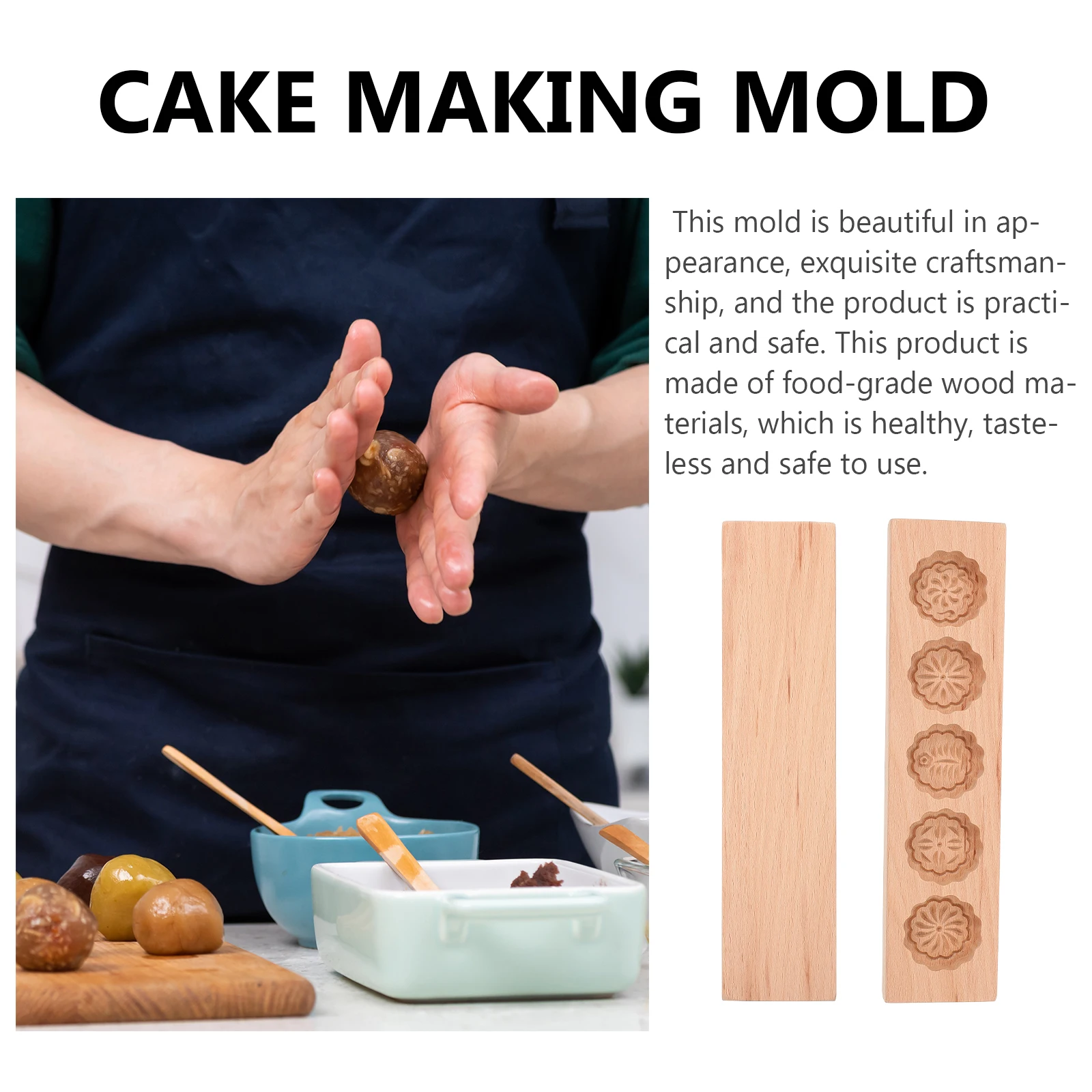 Moon Cake Mold Cute Baking Pan Diy Cookie Maker Wooden Pastry Molds Fondant for Decorating
Moon Cake Mold Cute Baking Pan Diy Cookie Maker Wooden Pastry Molds Fondant for Decorating