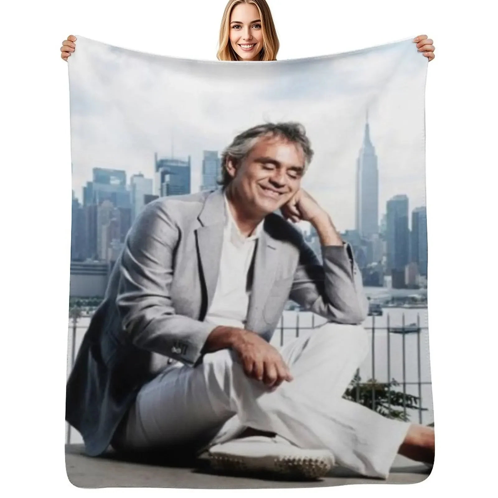 Andrea Bocelli Throw Blanket Decoratives anime For Baby Blanket
Andrea Bocelli Throw Blanket Decoratives anime For Baby Blanket