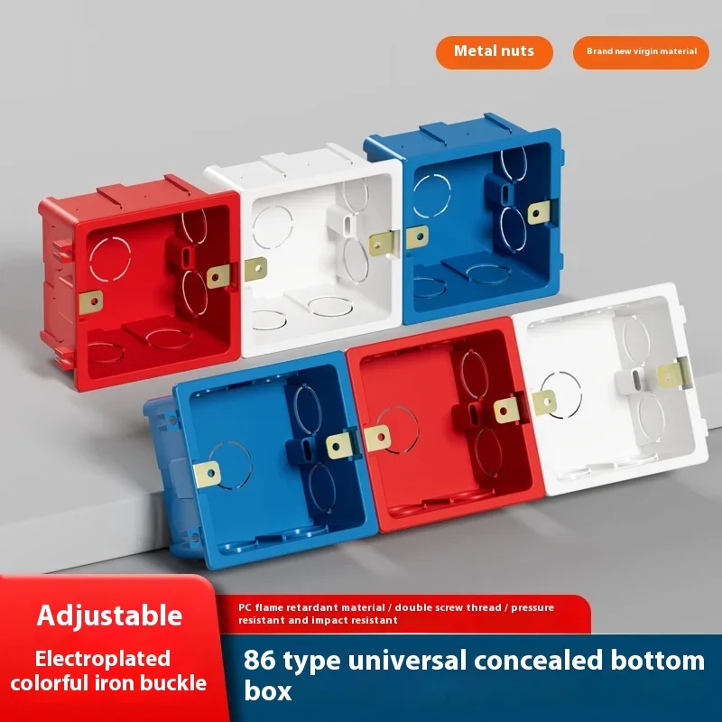 Распределительная коробка типа 86, скрытая настенная коробка, универсальная скрытая нижняя коробка, бытовая нижняя коробка, розетка типа 118, распределительная коробка 
Распределительная коробка типа 86, скрытая настенная коробка, универсальная скрытая нижняя коробка, бытовая нижняя коробка, розетка типа 118, распределительная коробка