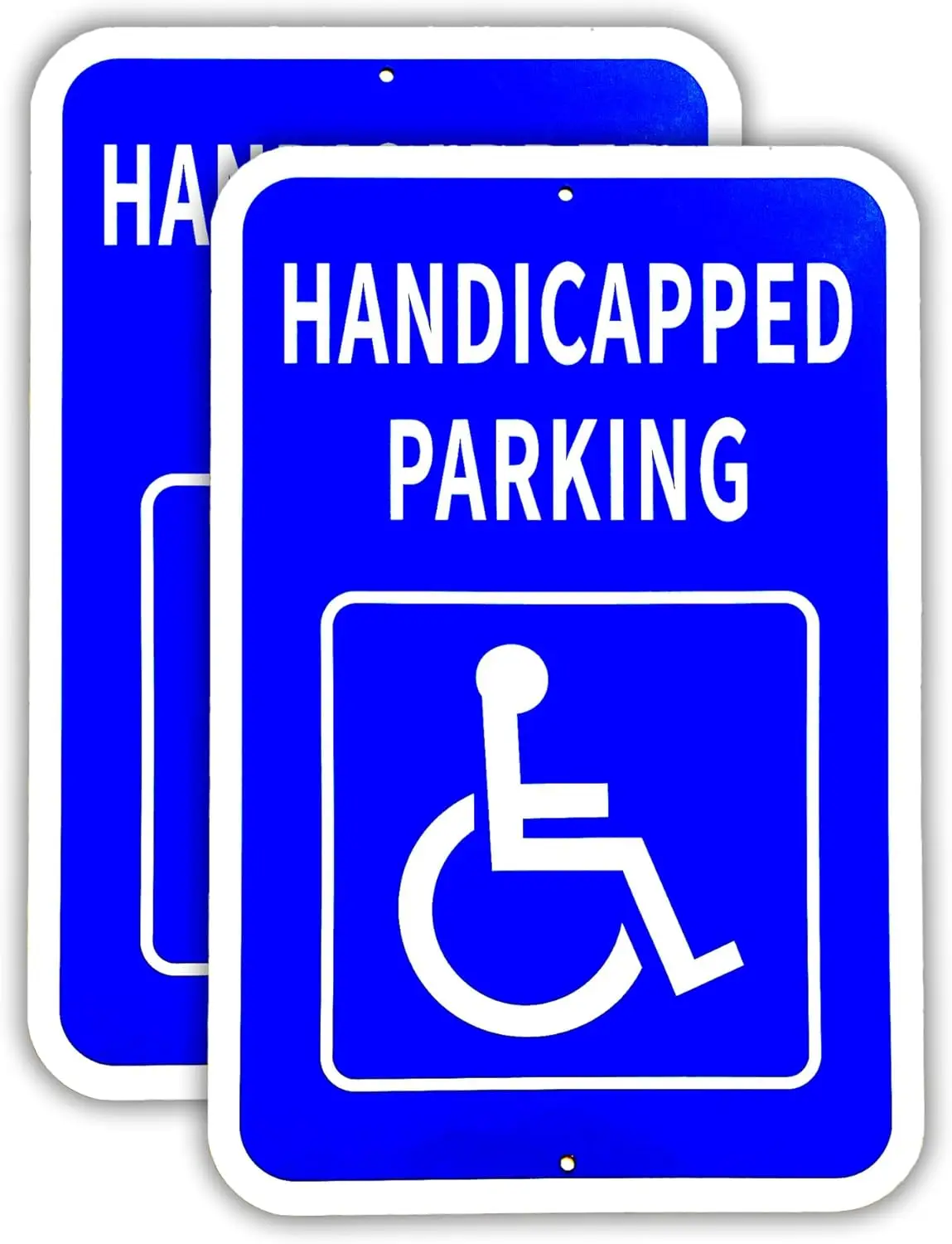 Handicap Parking Signs 2 Pack, 12x18 Inches Aluminum ADA Parking Sign, UV Protected Weatherproof for Parking Lot
Handicap Parking Signs 2 Pack, 12x18 Inches Aluminum ADA Parking Sign, UV Protected Weatherproof for Parking Lot
