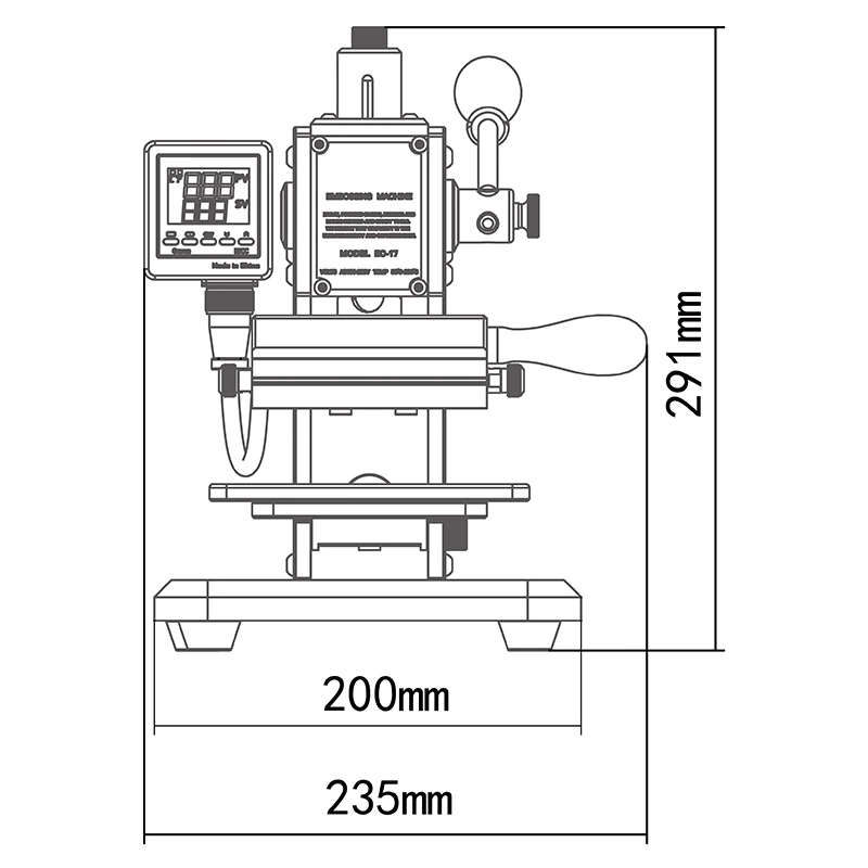 EC-17 Hand Stamping Machine 200W leather Bronzing Machine,Hot foil Stamping Machine,Leather Embossor
EC-17 Hand Stamping Machine 200W leather Bronzing Machine,Hot foil Stamping Machine,Leather Embossor