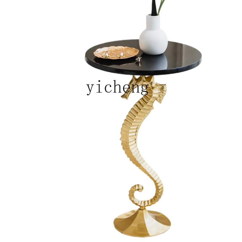 ZK Living Room Creative Coffee Table Dining Room Side Table Light Luxury Brass High-End Sofa Marble Small round Table
ZK Living Room Creative Coffee Table Dining Room Side Table Light Luxury Brass High-End Sofa Marble Small round Table
