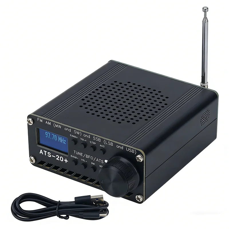 ATS-20+ Plus ATS20 V2 DSP SDR Radio Receiver | FM AM MW SW SSB LSB USB Multi-Band Radio Receiver Portable SDR Receiver for Radio
ATS-20+ Plus ATS20 V2 DSP SDR Radio Receiver | FM AM MW SW SSB LSB USB Multi-Band Radio Receiver Portable SDR Receiver for Radio