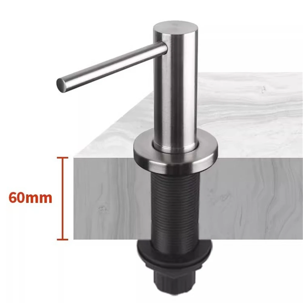 Stainless Steel Kitchen Sink Detergent Dispenser Built-in Desktop Dish Soap Pump Hand Press Liquid Soap Dispenser Black Brushed
Stainless Steel Kitchen Sink Detergent Dispenser Built-in Desktop Dish Soap Pump Hand Press Liquid Soap Dispenser Black Brushed