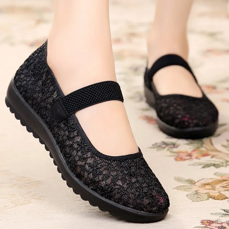 Size 35-41 Casual Women's Shoes Summer Moms Flat Shoes Women Breathable Round Head Mesh Old People's Shoes
Size 35-41 Casual Women's Shoes Summer Moms Flat Shoes Women Breathable Round Head Mesh Old People's Shoes