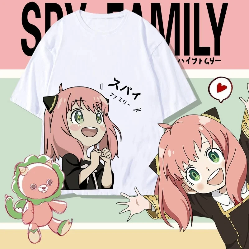 MINISO Spy X Family Японское аниме Anya Forger Футболка с графическим принтом Уличная одежда для мужчин и женщин Мода с коротким рукавом размера плюс унисекс
MINISO Spy X Family Японское аниме Anya Forger Футболка с графическим принтом Уличная одежда для мужчин и женщин Мода с коротким рукавом размера плюс унисекс