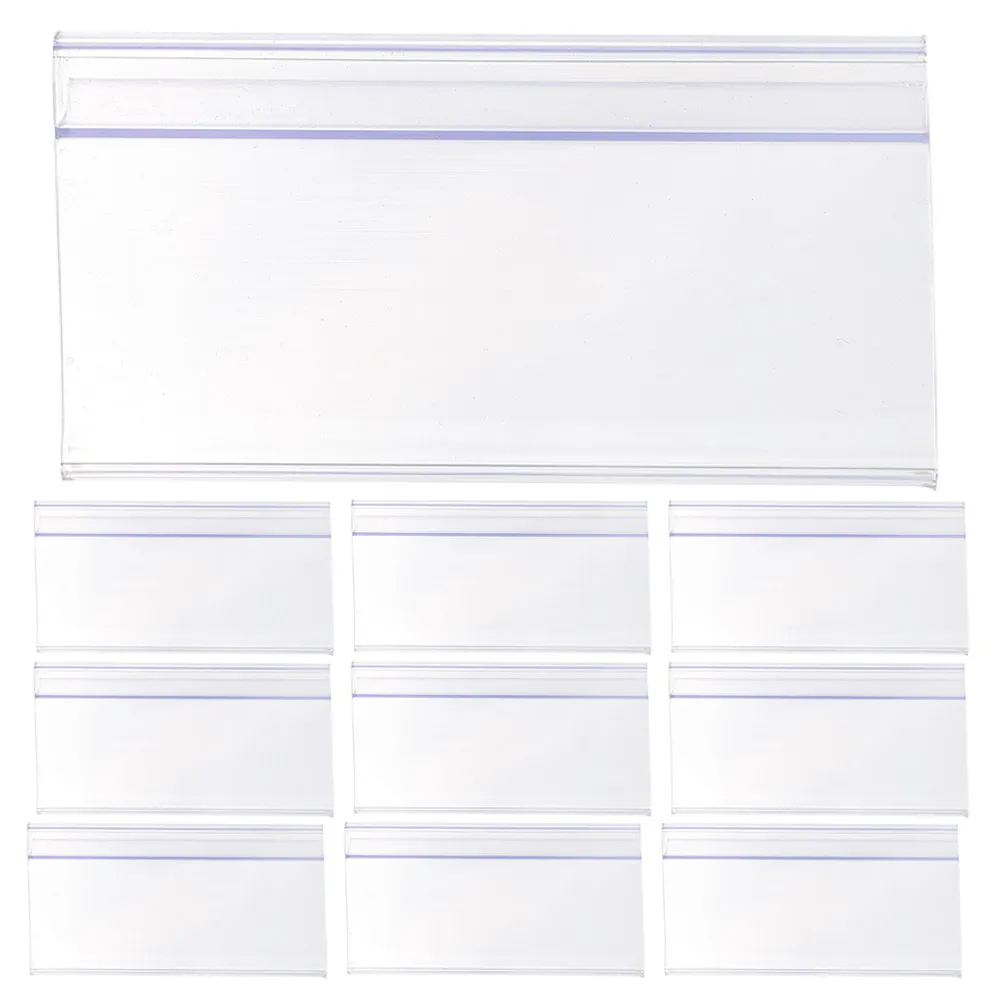 20Pcs Clear Plastic Shelf Label Holders Transparent Price Tag Display for Supermarket Wire Wire Basket Sign Stand
20Pcs Clear Plastic Shelf Label Holders Transparent Price Tag Display for Supermarket Wire Wire Basket Sign Stand