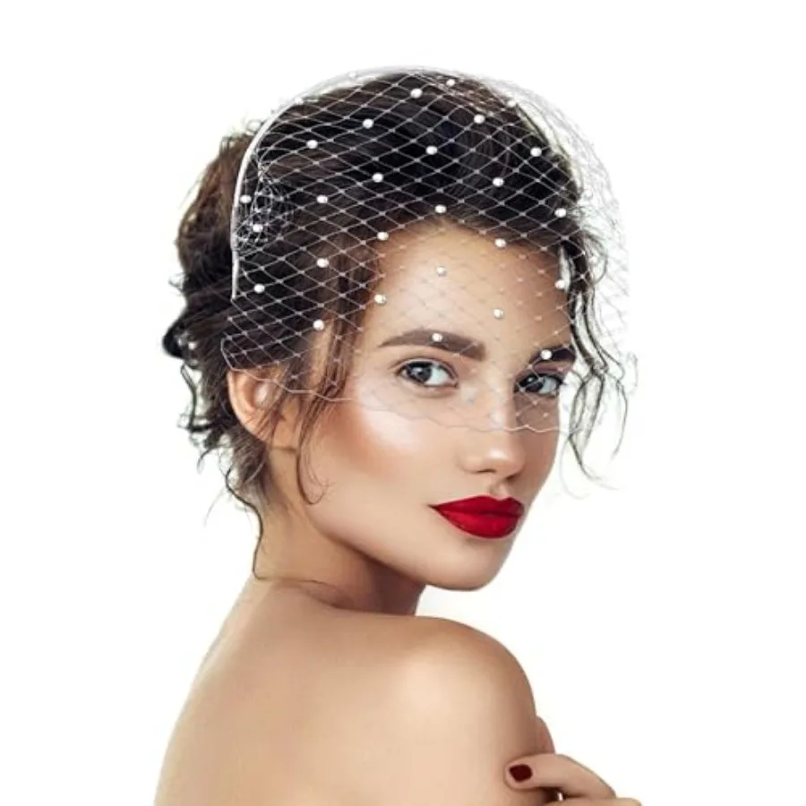 Mesh Veil Headband Fascinators Hat 1920s Headpiece for Women
Mesh Veil Headband Fascinators Hat 1920s Headpiece for Women