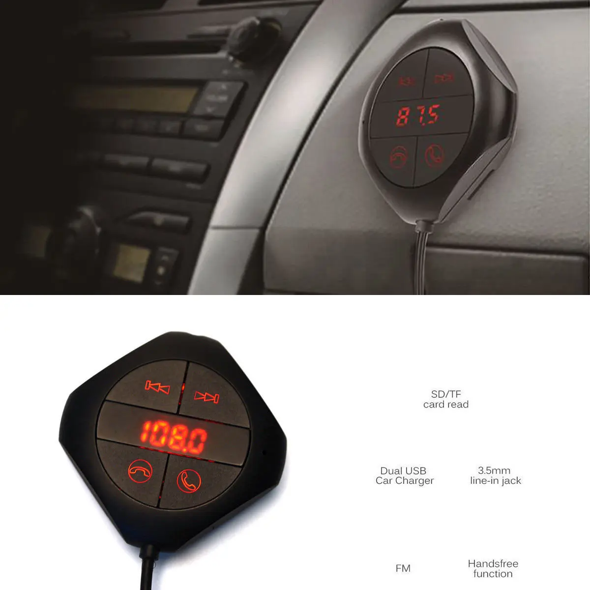Автомобильный MP3-плеер с двумя USB-портами, входом AUX, кардридером, поддержкой USB-накопителей, функцией громкой связи, навигацией, аудио, черный
Автомобильный MP3-плеер с двумя USB-портами, входом AUX, кардридером, поддержкой USB-накопителей, функцией громкой связи, навигацией, аудио, черный