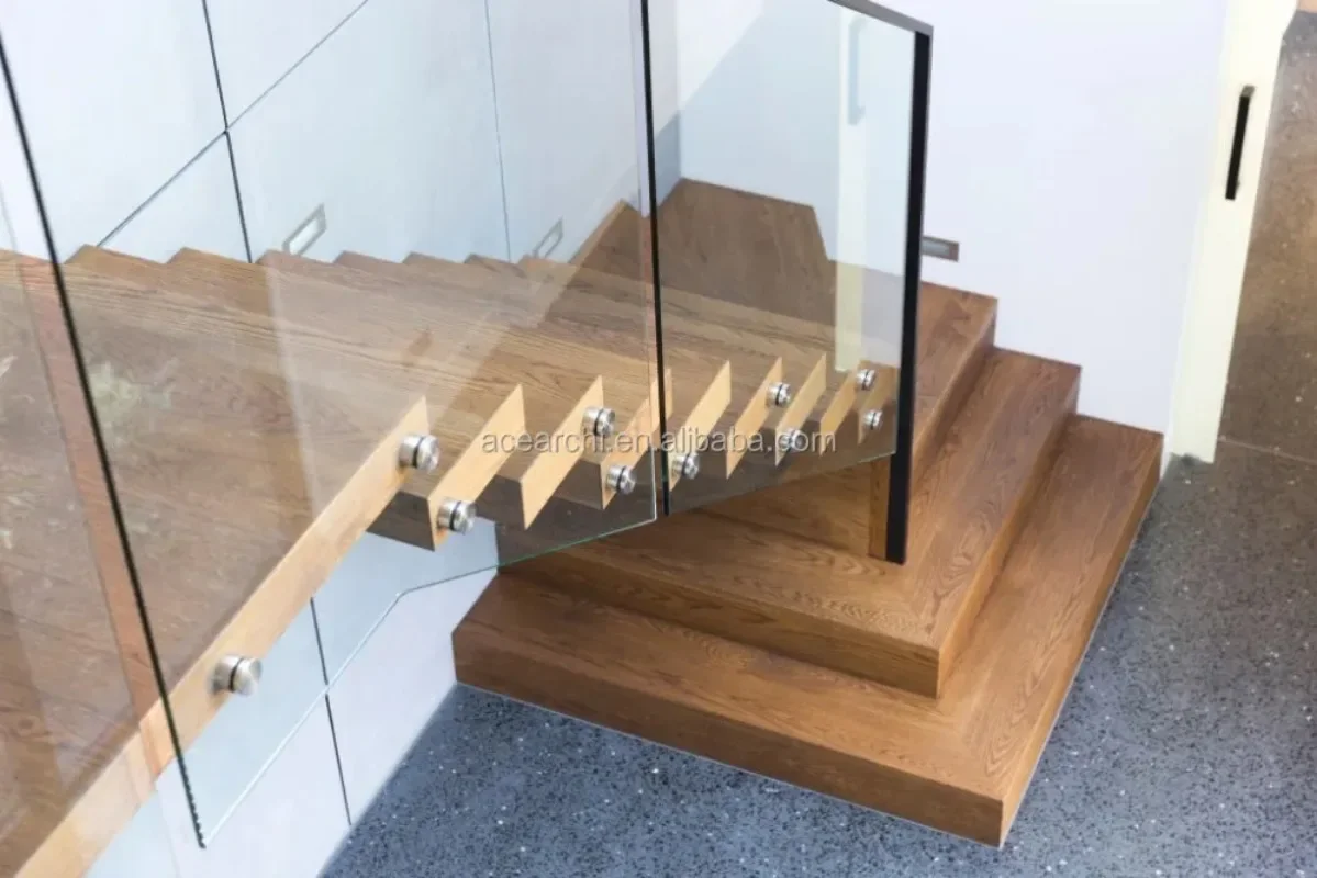 Indoor modern wooden invisible single stringer floating staircase
Indoor modern wooden invisible single stringer floating staircase