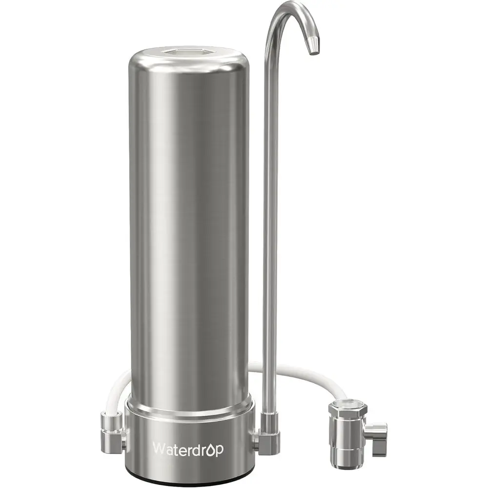 5-Stage Stainless Steel Countertop Water Filter System, Certified, Reduces Heavy Metals & 99% Chlorine, 8000 Gallons, 1 Filter
5-Stage Stainless Steel Countertop Water Filter System, Certified, Reduces Heavy Metals & 99% Chlorine, 8000 Gallons, 1 Filter
