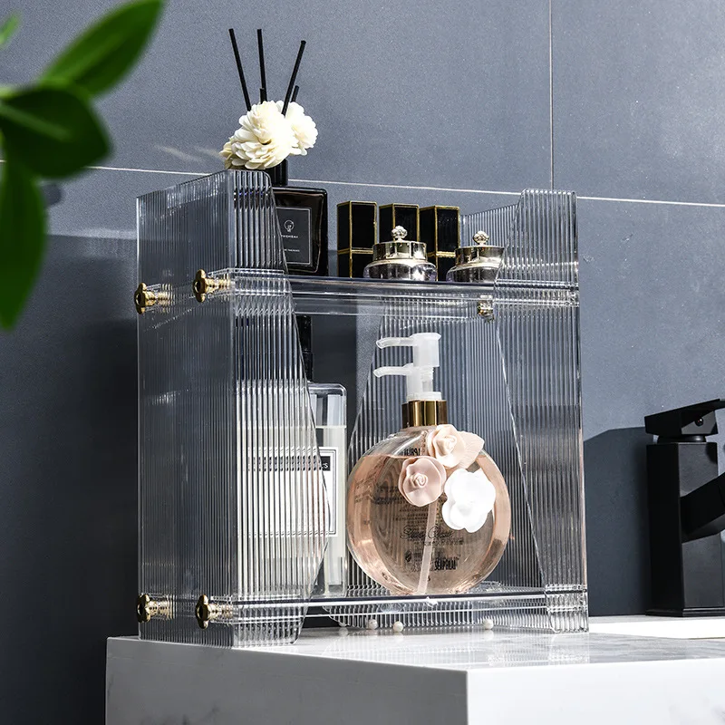 Light Luxury Bathroom Storage Box Cosmetics Box Countertop Transparent Acrylic Perfume Skin Care Products Makeup Organizer
Light Luxury Bathroom Storage Box Cosmetics Box Countertop Transparent Acrylic Perfume Skin Care Products Makeup Organizer