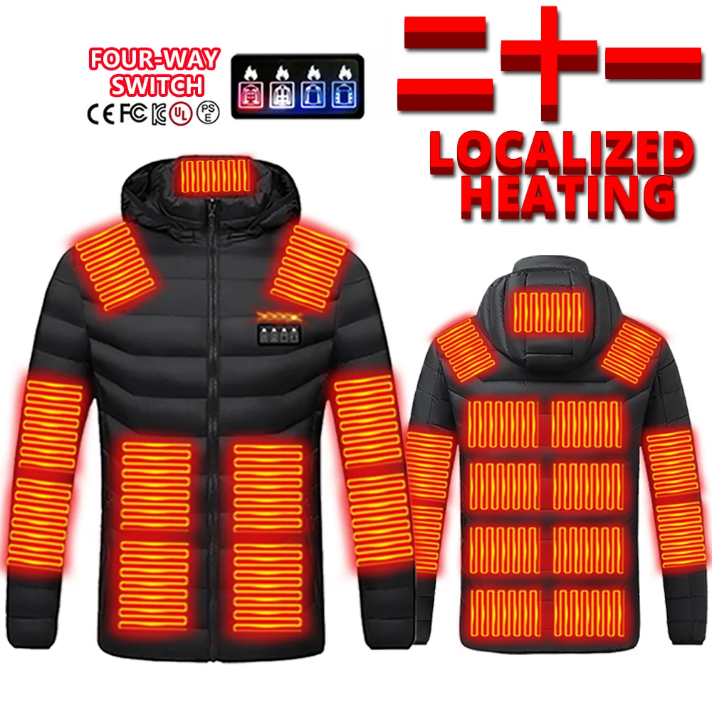 21 Areas Heated Jacket Winter Men's Women's Jacket USB Electric Heating Jacket Heated Thermal Clothes for Sking Ridng Fishing
21 Areas Heated Jacket Winter Men's Women's Jacket USB Electric Heating Jacket Heated Thermal Clothes for Sking Ridng Fishing