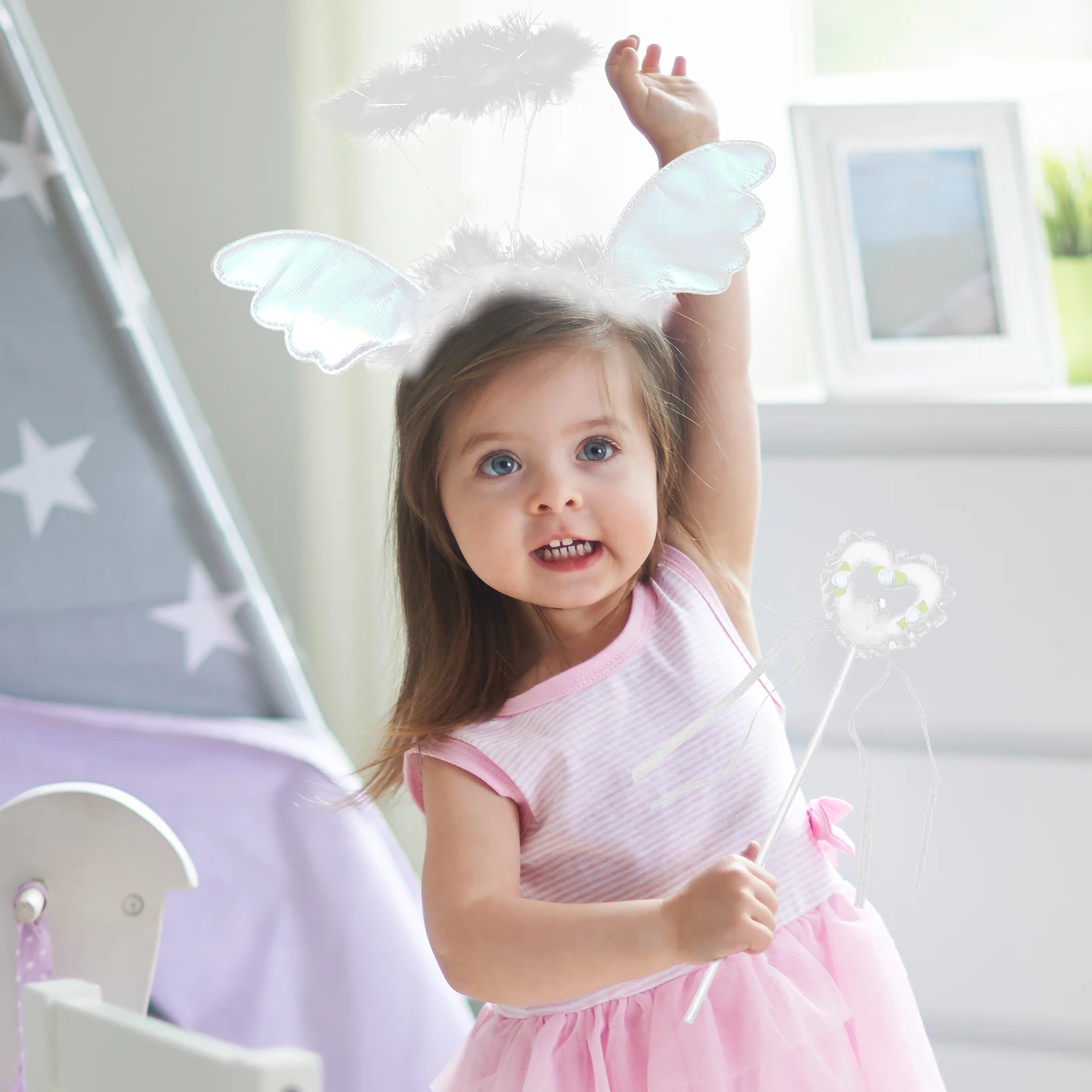 3 Pcs Angel Wings Set 's Hairpins Dress up Wands Costume for Princess Little Childrens Flower
3 Pcs Angel Wings Set 's Hairpins Dress up Wands Costume for Princess Little Childrens Flower