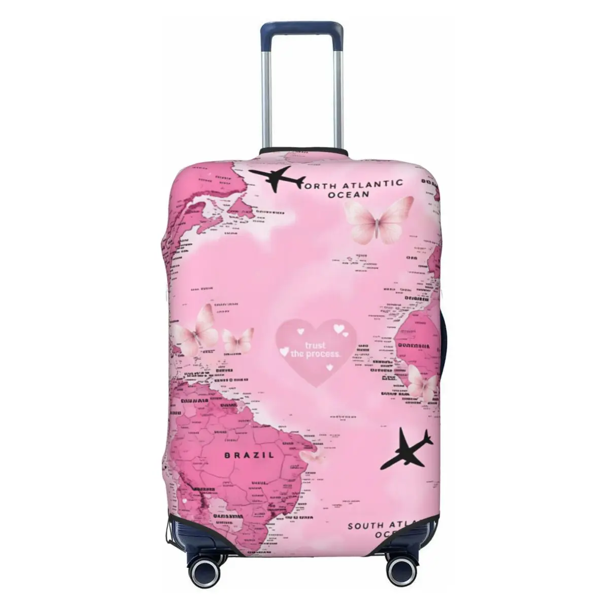 World Map Butterfly Airplane Heart Quote Decor Suitcase Cover Travel Protector Flight Practical Luggage Case
World Map Butterfly Airplane Heart Quote Decor Suitcase Cover Travel Protector Flight Practical Luggage Case