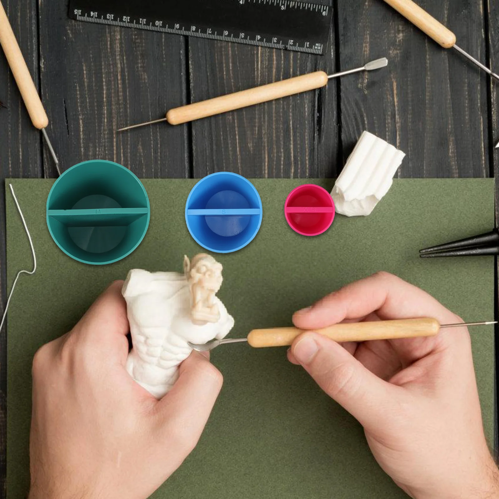 3pcs Pottery Rim Cone Molds Ceramic Clay Mug Vase Cup Shaper Tools for Home Painting Precision Supplies
3pcs Pottery Rim Cone Molds Ceramic Clay Mug Vase Cup Shaper Tools for Home Painting Precision Supplies