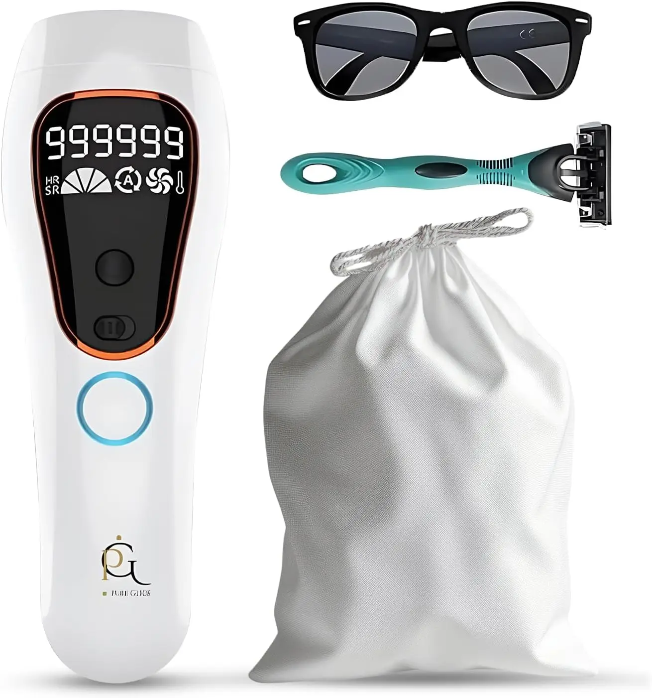 IPL Laser Hair Removal Device with Epilator, 999,999 Flashes, Painless Home Use for Face, Legs, Arms, Bikini Line & Body
IPL Laser Hair Removal Device with Epilator, 999,999 Flashes, Painless Home Use for Face, Legs, Arms, Bikini Line & Body