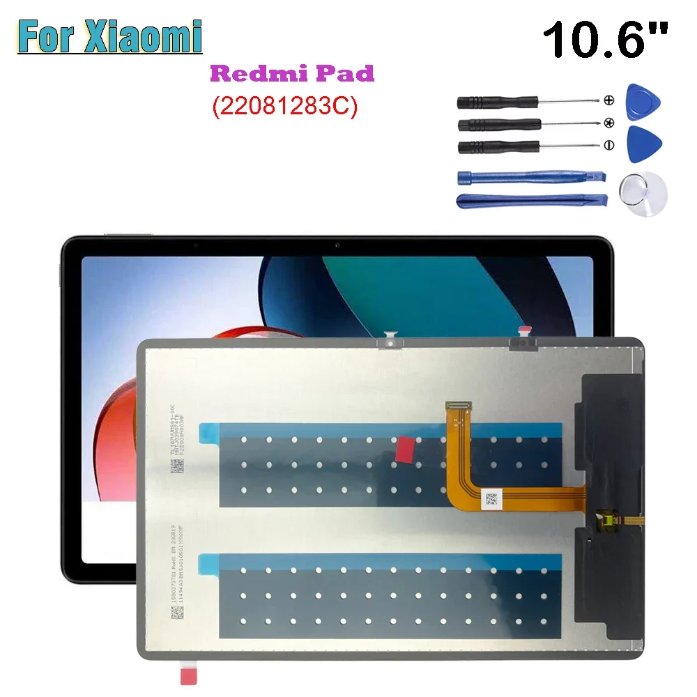 10,6" AAA+ для Xiaomi Redmi Pad 10,6" 22081283 C ЖК-дисплей, сенсорный экран, дигитайзер, стекло в сборе, запасные части
10,6" AAA+ для Xiaomi Redmi Pad 10,6" 22081283 C ЖК-дисплей, сенсорный экран, дигитайзер, стекло в сборе, запасные части