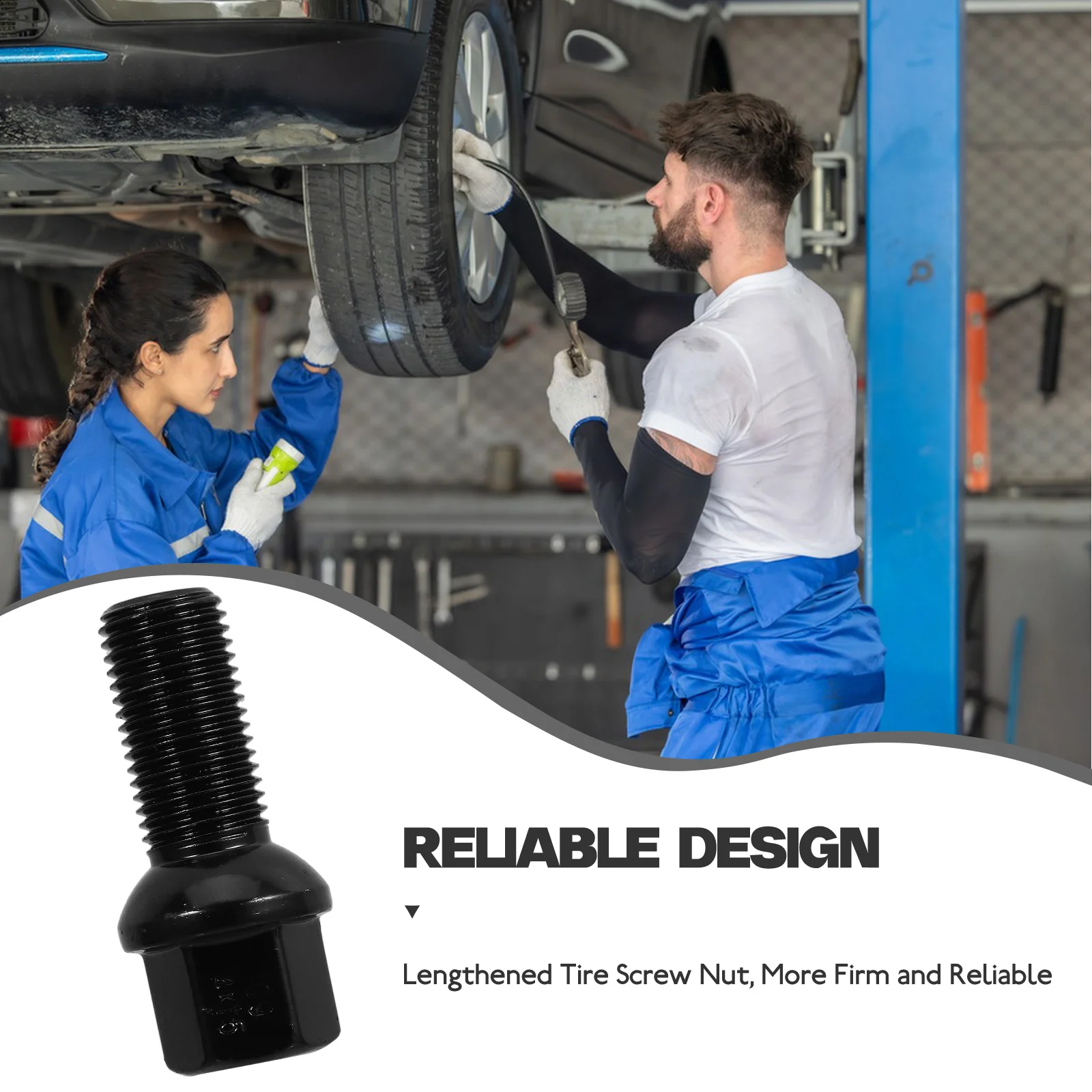 Tire Screws Wheel Lug Stud M14x1x5 Black Ball 28mm Lengthen Car Tire Accessories Vehicle Stability Reliable Hexagon Design
Tire Screws Wheel Lug Stud M14x1x5 Black Ball 28mm Lengthen Car Tire Accessories Vehicle Stability Reliable Hexagon Design