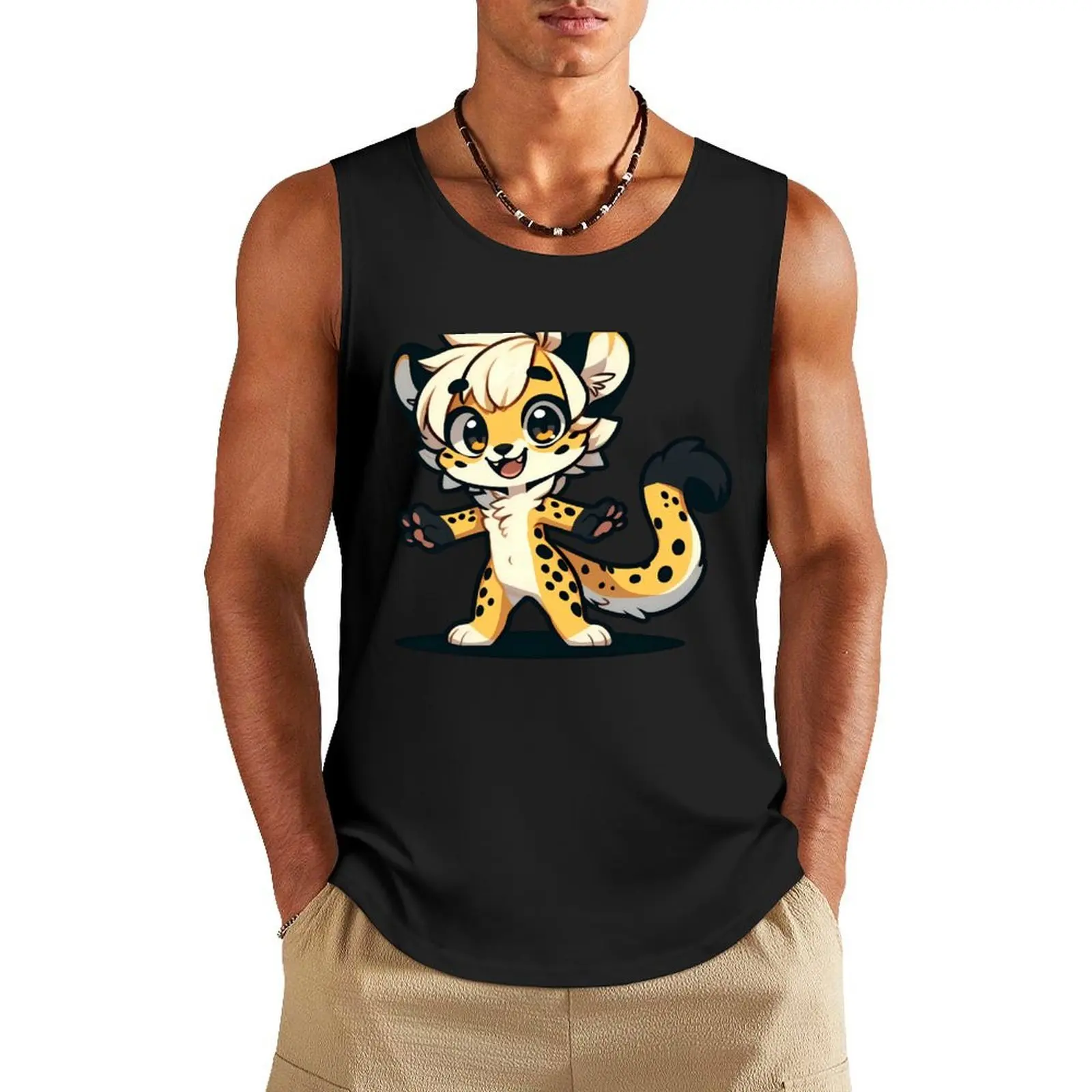 Cute Chibi Cheetah Anthro Furry Art Tank Top Men's clothes sports suits anime gym gym shirt man
Cute Chibi Cheetah Anthro Furry Art Tank Top Men's clothes sports suits anime gym gym shirt man