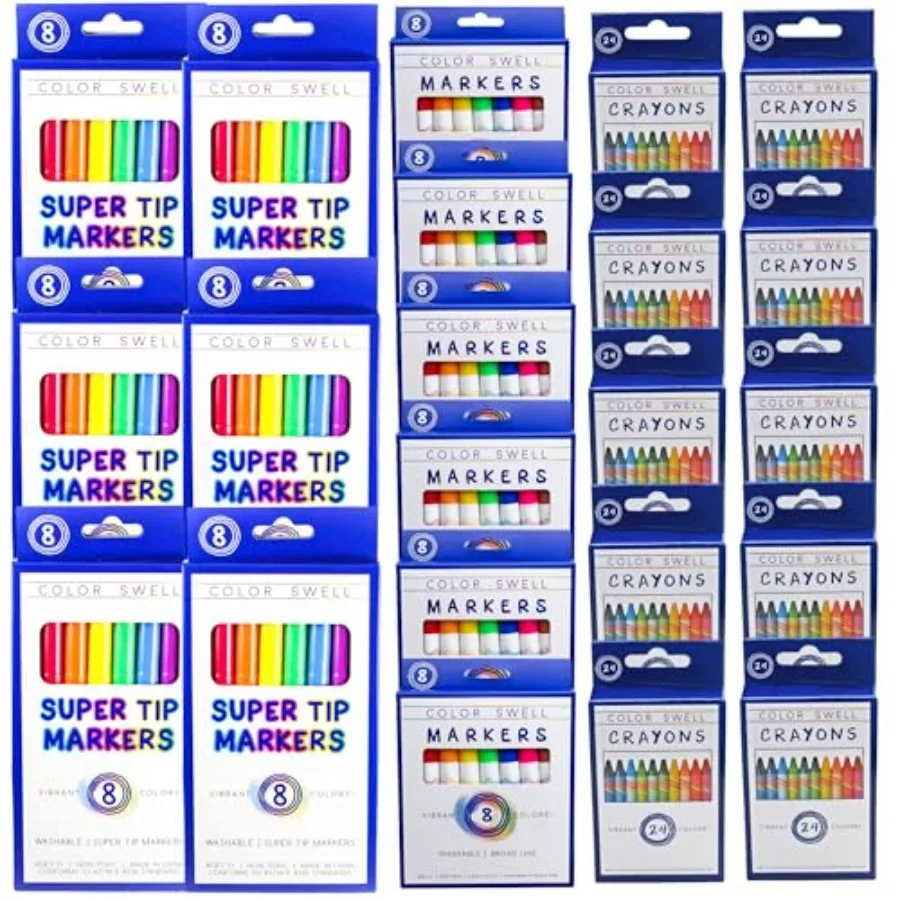 Bulk Borad Line Markers 48 Total,Bulk Super Tip Markers (48 Total), and Bulk Crayons (240 Total)
Bulk Borad Line Markers 48 Total,Bulk Super Tip Markers (48 Total), and Bulk Crayons (240 Total)