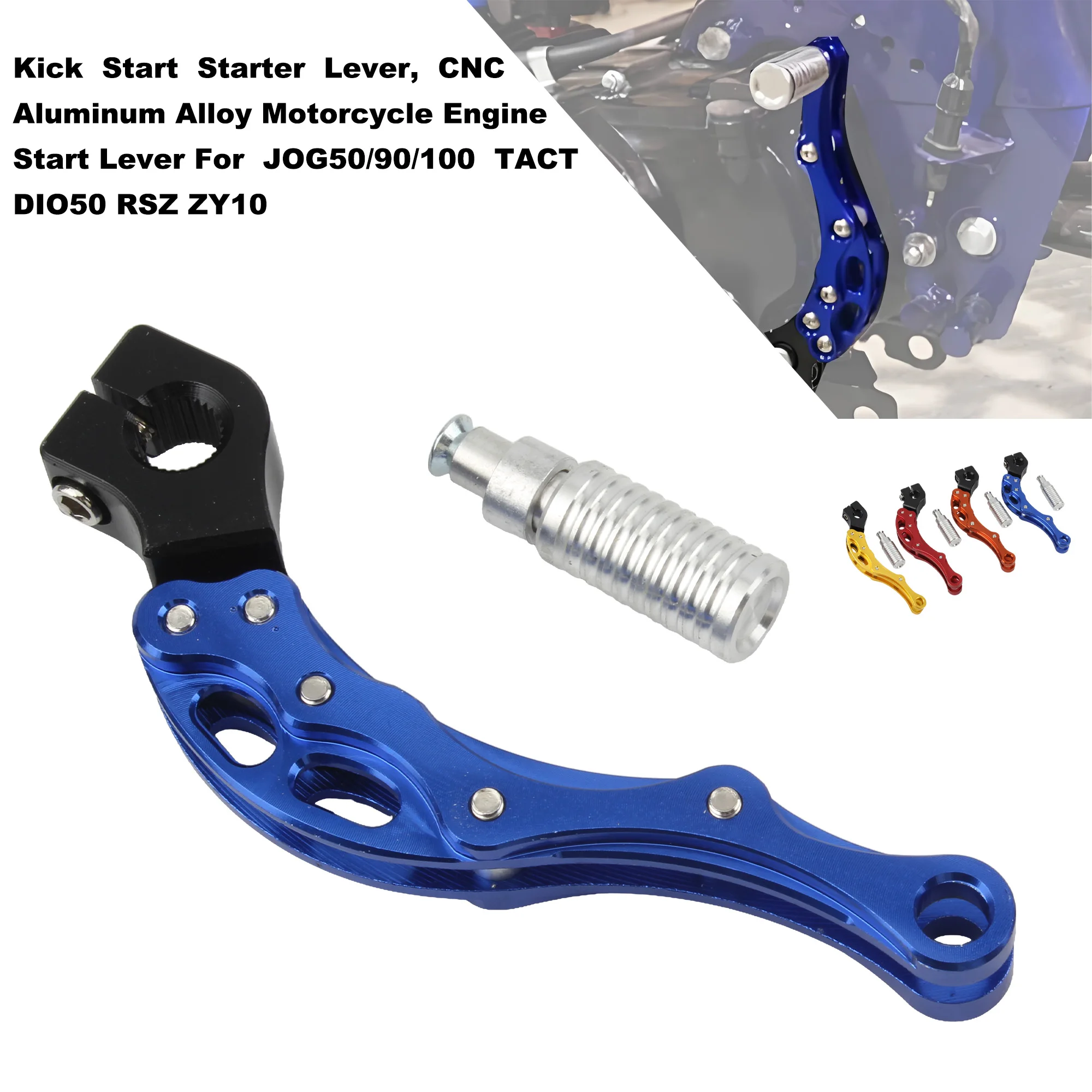 For GY6 Yamaha Honda 139QMB Motorcycle Engine Kick Start Starter Lever CNC Aluminum Alloy Accessories Scooter Moped Motocross
For GY6 Yamaha Honda 139QMB Motorcycle Engine Kick Start Starter Lever CNC Aluminum Alloy Accessories Scooter Moped Motocross