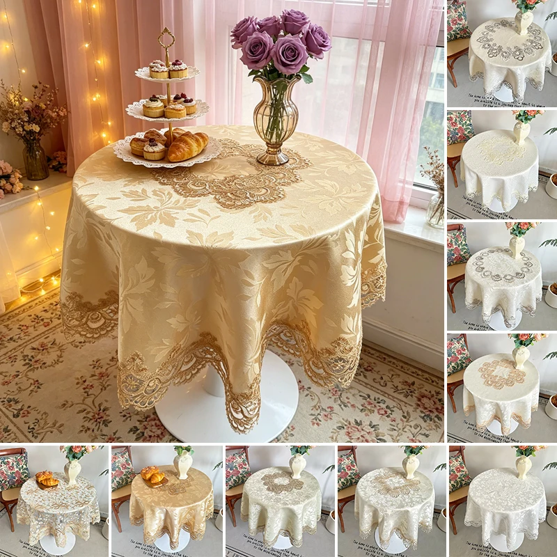 Dustproof Lace Round Tablecloth Elegant Floral Embroidery Edge Table Cover for Living Room Side Table Café Party Tabletop Use
Dustproof Lace Round Tablecloth Elegant Floral Embroidery Edge Table Cover for Living Room Side Table Café Party Tabletop Use