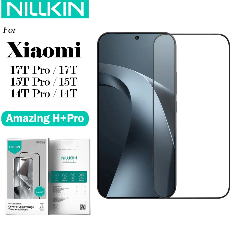 Nillkin For Xiaomi 17T Pro Mi 15T Pro Mi 14T Pro CP+ Series Screen Tempered Glass 9H Anti Explosion Screen Protector
Nillkin For Xiaomi 17T Pro Mi 15T Pro Mi 14T Pro CP+ Series Screen Tempered Glass 9H Anti Explosion Screen Protector