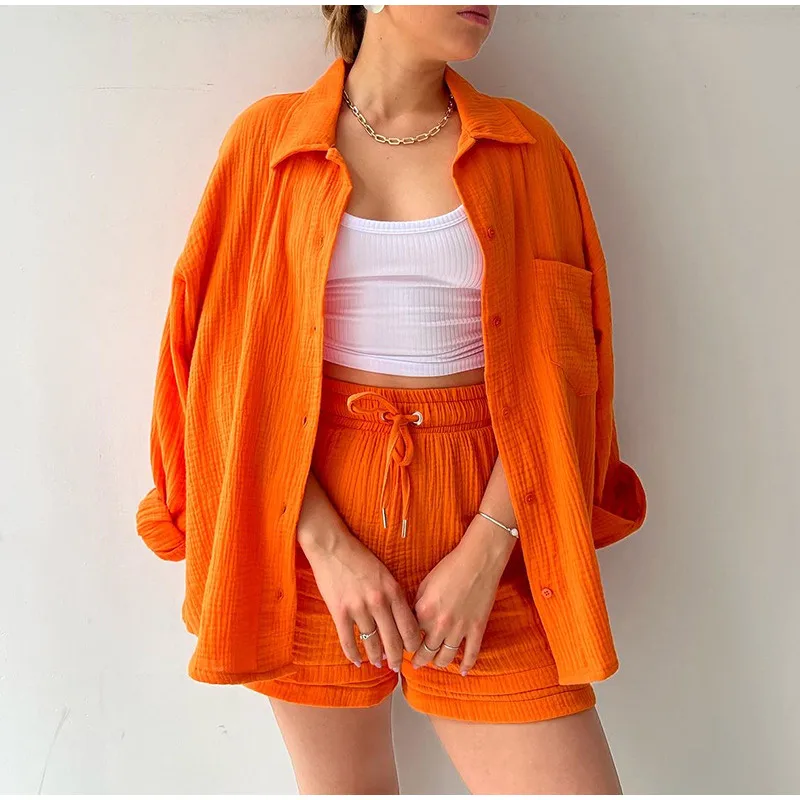 Oversized Shirt Shorts Two Piece Sets Women Summer Cotton Tops With Loose High Waist Shorts Suit 2023 Fashion Streetwear Outfits
Oversized Shirt Shorts Two Piece Sets Women Summer Cotton Tops With Loose High Waist Shorts Suit 2023 Fashion Streetwear Outfits