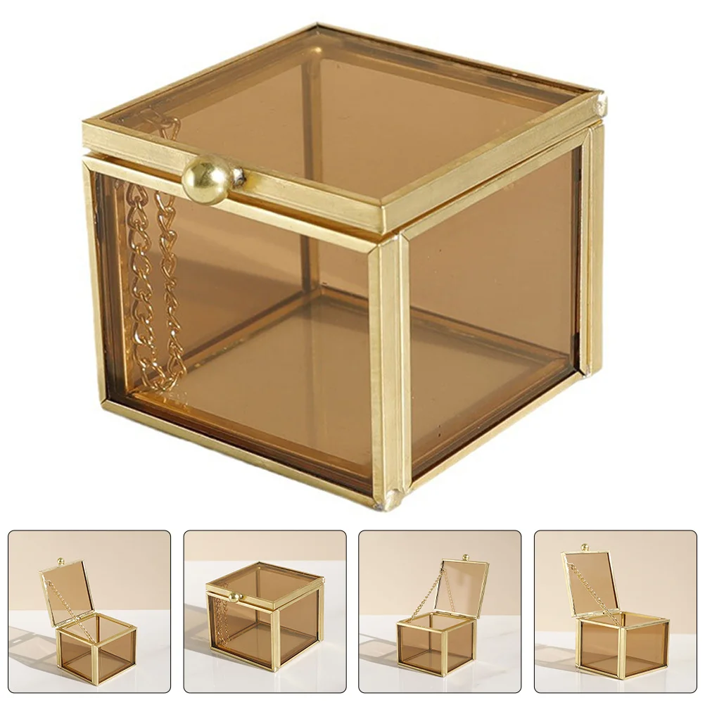 Square Glass Jewelry Box Vintage Brass Trinket Storage Organizer for Rings Necklaces Earrings Bracelets Keepsake Display Home
Square Glass Jewelry Box Vintage Brass Trinket Storage Organizer for Rings Necklaces Earrings Bracelets Keepsake Display Home