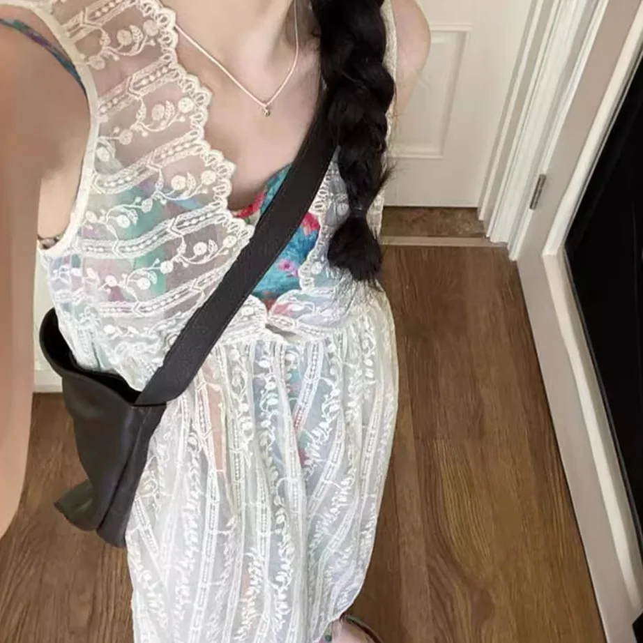 Весна/лето 202, новое платье Dongdaemun из Южной Кореи, кружевное платье с вышивкой, толстовка с капюшоном + платье на бретелях
Весна/лето 202, новое платье Dongdaemun из Южной Кореи, кружевное платье с вышивкой, толстовка с капюшоном + платье на бретелях