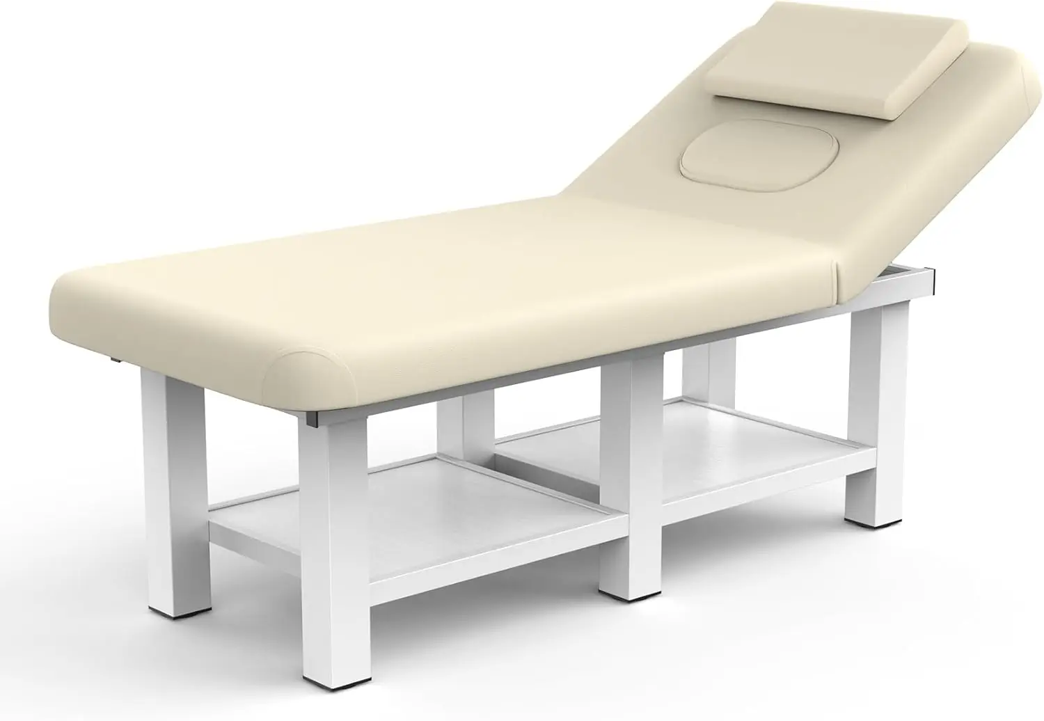 Beige Grey Wide Stationary Massage Table with Backrest for Treatment Table Physical Therapy Table Spa
Beige Grey Wide Stationary Massage Table with Backrest for Treatment Table Physical Therapy Table Spa