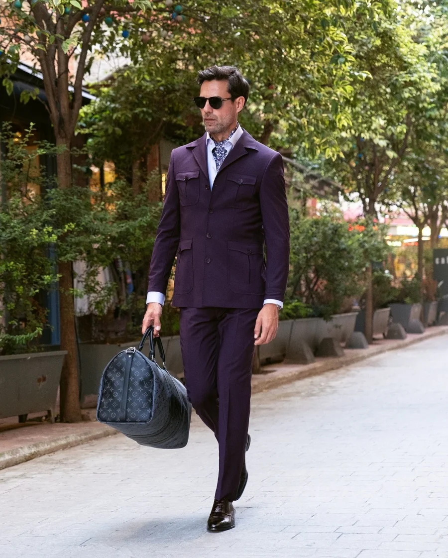 Fashion Grape Smart Casual Men's Suits with Pockets 2pcs Formal Jacket Pants Party Business Office Men Costume
Fashion Grape Smart Casual Men's Suits with Pockets 2pcs Formal Jacket Pants Party Business Office Men Costume